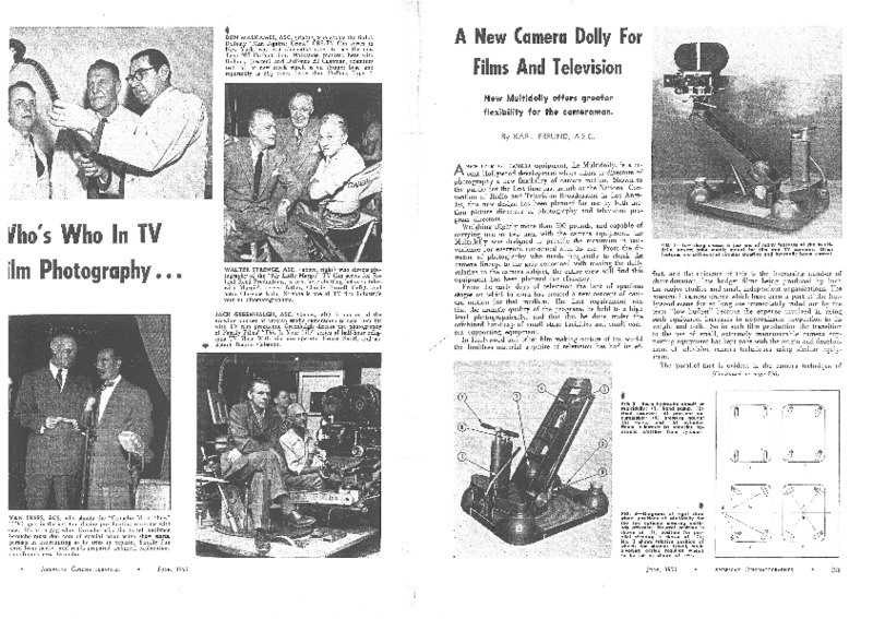 http://www.zoomlenshistory.org.uk/archive/omeka-temp/American Cinematographer - June 1953 - A New Camera Dolly For Films And Television - Karl Freund.pdf